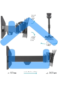 Кронштейн Kromax CASPER-103 черный, 10