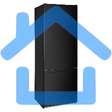 Холодильник Nordfrost NRB 122 B черный двухкамерный 205/70 л морозилка снизу, капельная система