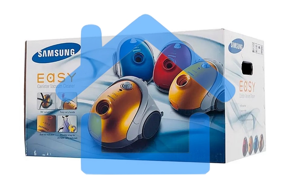 Пылесос Samsung VCC5251V3R 1800Вт, красный 410/1800 Вт, уборка сухая, пылесборник мешок, контейнер 2л