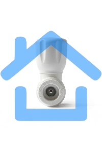 Кран шаровой 25 х 3/4' прямой для радиатора полипропиленовый PPR белый