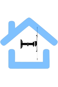 Наклонно-поворотный подвес для телевизоров Harper TVF-63 черный