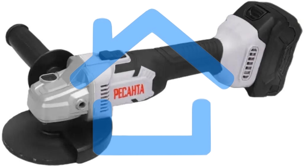 Углошлифовальная машина аккумуляторная Ресанта АУШМ-125/20Li (в комплекте 1 АКБ и ЗУ) ЕА+ в кейсе 75/12/13