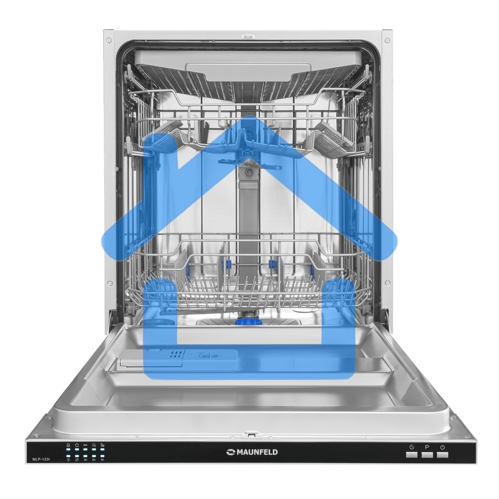 Встраиваемая посудомоечная машина Maunfeld MLP-123I, черный, 59.8 см, 14 компл., 49 дБ, класс A++
