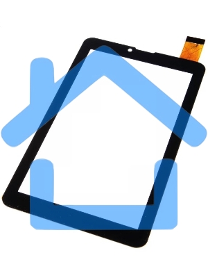 Сенсорное стекло (тачскрин) ZYD070-237, черное