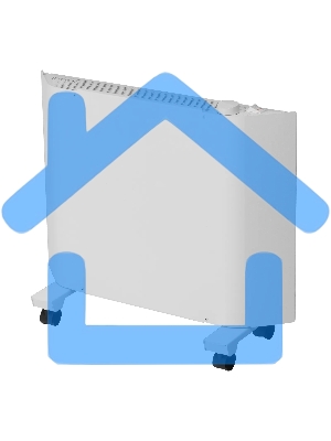 Конвектор Denzel XCE-1000 белый, 1000 Вт, 15 м2, термостат