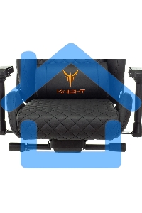 Кресло игровое Knight TITAN черный ромбик эко.кожа с подголов. крестовина металл