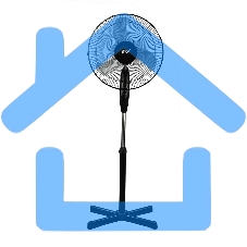 Вентилятор бытовой напольный Rix RSF-4000B
