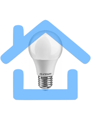 Лампа светодиодная ОНЛАЙТ 71647 OLL-A60-7-230-2.7K-E27 7Вт грушевидная 2700К тепл. бел. E27 525лм 176-264В