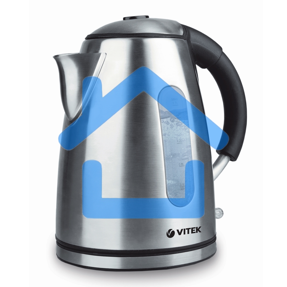 Чайник Vitek VT-7030 ST стальной, 2200 Вт, 1,7 л