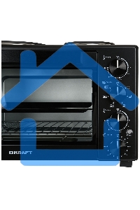 Мини-печь Kraft KFC-MOHP 380 HBL 38 л, 1600 Вт, черный