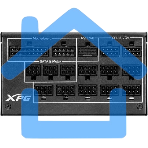 Блок питания ADATA XPG CYBERCORE II 1000W (CYBERCOREII1000P-BKCEU), 1000Вт, 80 PLUS Platinum, 120мм, модульный, черный