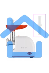 Мясорубка электрическая Kitfort КТ-2113-3 1000Вт белый/красный