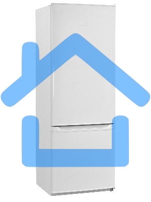 Холодильник Nordfrost NRB 122 W белый двухкамерный 205/70л морозилка снизу, капельная система