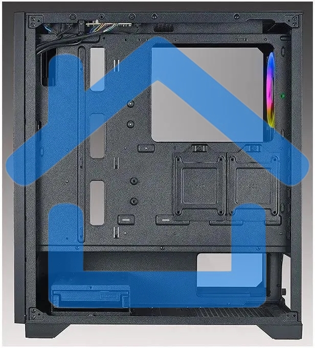 Компьютерный корпус Azza Hive черный без БП ATX 8x120мм 5x140мм 2xUSB 2.0 1xUSB 3.0 audio bott PSU