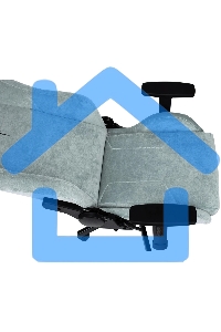 Кресло игровое Бюрократ Knight N1 Fabric серо-голубой Light-28 с подголов. крестовина металл