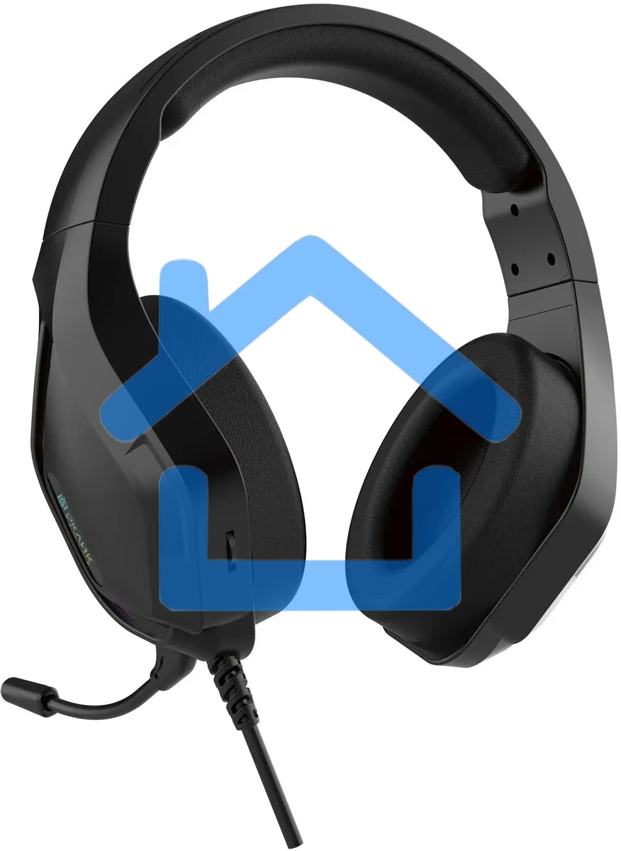 Наушники с микрофоном Oklick HS-L600G черный 2.2м мониторные USB оголовье (1939588)