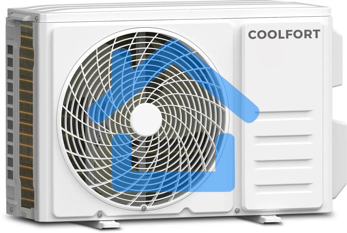 Кондиционер сплит-система Coolfort CF-4102 9000 BTU, 20 м², 37 дБ, охлаждение, обогрев, белый