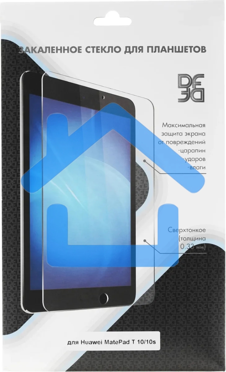 Защитное стекло DF hwSteel-54 для Huawei MatePad T10/T10s/T AGS3K-09/T AgrK-W09, 1 шт