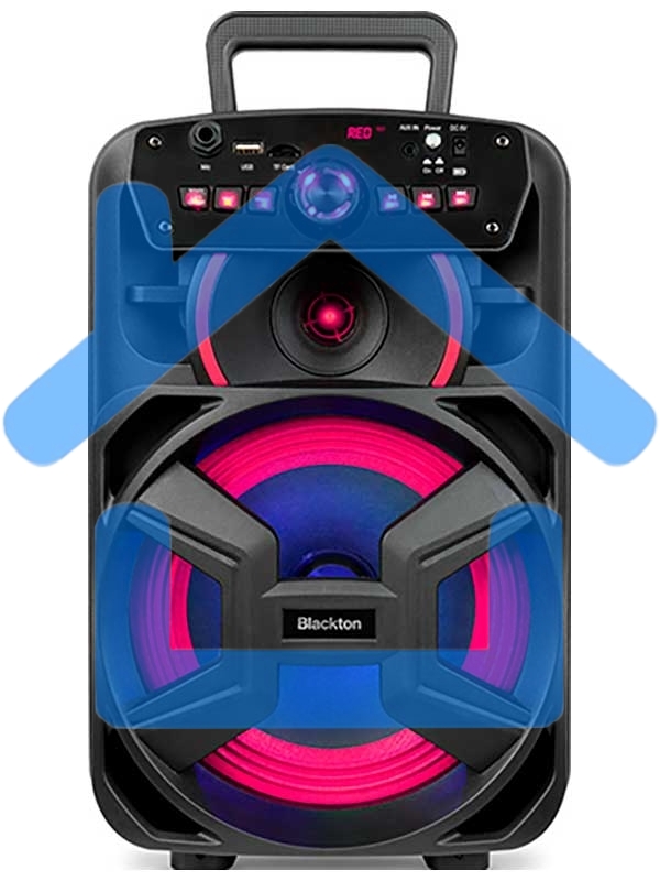 Портативная акустика Blackton Bt PBS2110 черный Мощность RMS 8 Вт Bluetooth