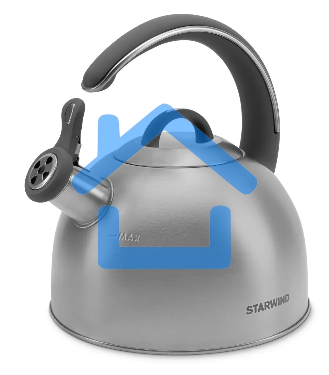 Чайник для плиты Starwind Chef Family 2.8л, серебристый, металлический (SW-CH1106)