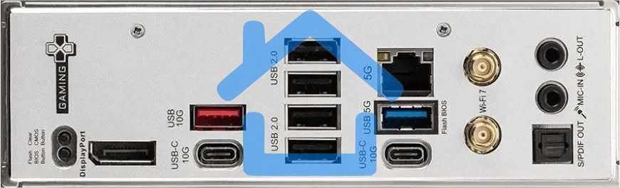 Материнская плата MSI B850 GAMING PLUS WIFI SocketAM5 AMD B850 4xDDR5 ATX AC`97 8ch(7.1) 5Gigabit RAID+DP