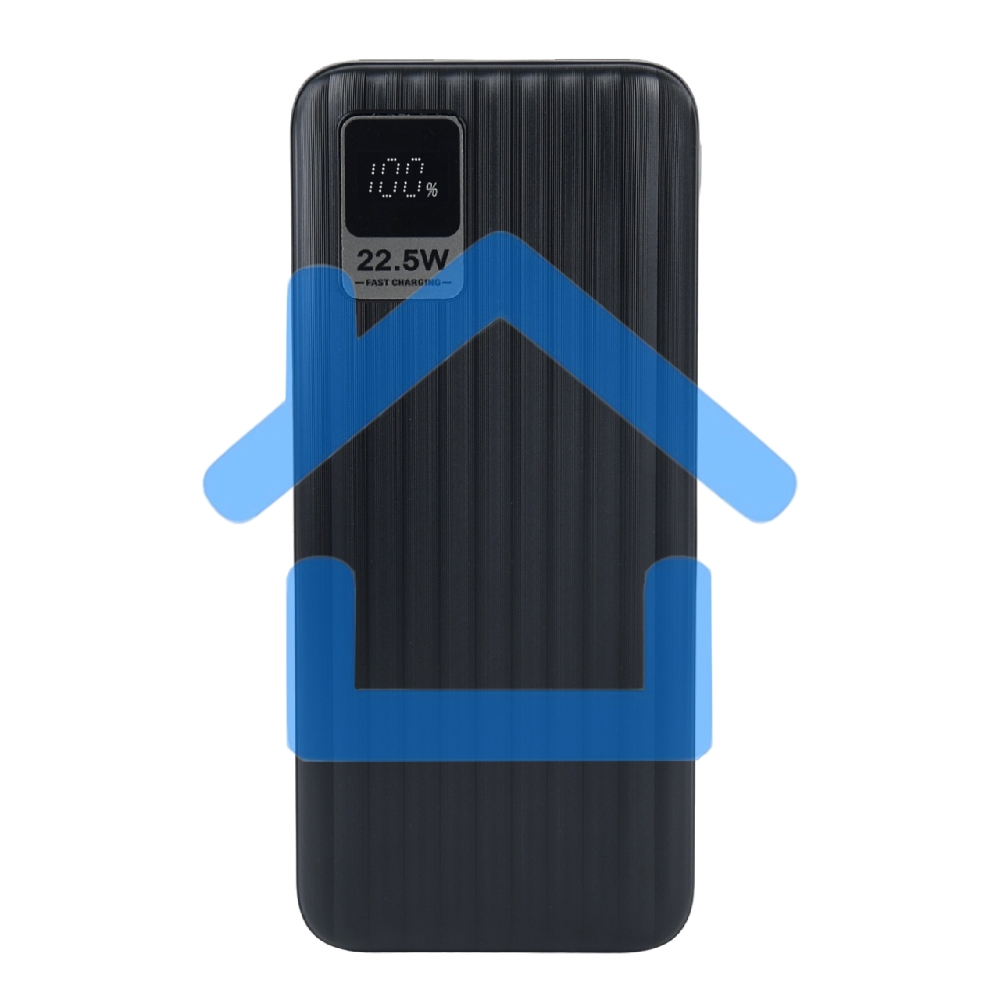 Портативный аккумулятор Perfeo Powerbank WATERFALL 10000 mAh/LED дисплей/PD + QC 3.0/Type-C/2 USB/Выход: 5A, max 22.5Wчерный (PF_E1469)