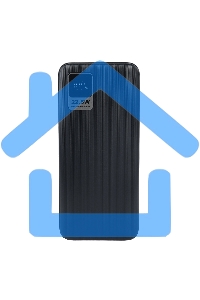 Портативный аккумулятор Perfeo Powerbank WATERFALL 10000 mAh/LED дисплей/PD + QC 3.0/Type-C/2 USB/Выход: 5A, max 22.5Wчерный (PF_E1469)