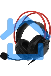 Наушники с микрофоном A4Tech Bloody G200S черный/красный 2м мониторные USB оголовье (G200S USB/ BLACK +RED)