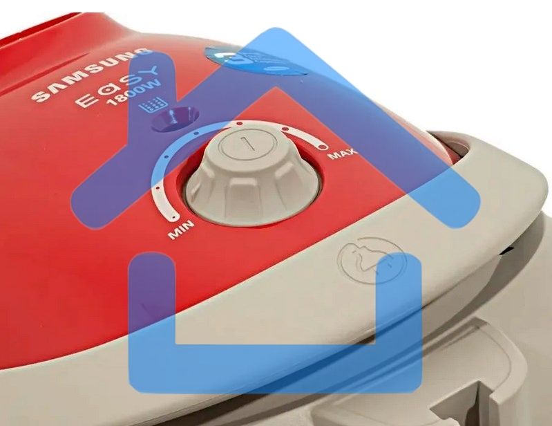 Пылесос Samsung VCC5251V3R 1800Вт, красный 410/1800 Вт, уборка сухая, пылесборник мешок, контейнер 2л