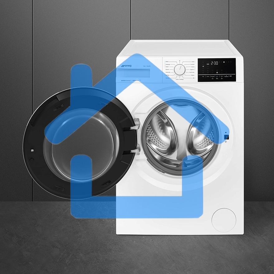 Стиральная машина SMEG WN94SEB белый, загрузка фронтальная 9 кг, 1400 об/мин, класс А+++