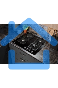 Газовая варочная панель LEX GVG 644A BBL независимая, черный