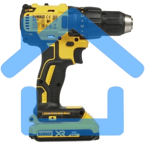 Аккумуляторная безударная бесщеточная дрель - шуруповерт XR DEWALT DCD777D2T-QW