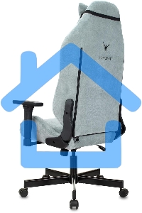 Кресло игровое Бюрократ Knight N1 Fabric серо-голубой Light-28 с подголов. крестовина металл