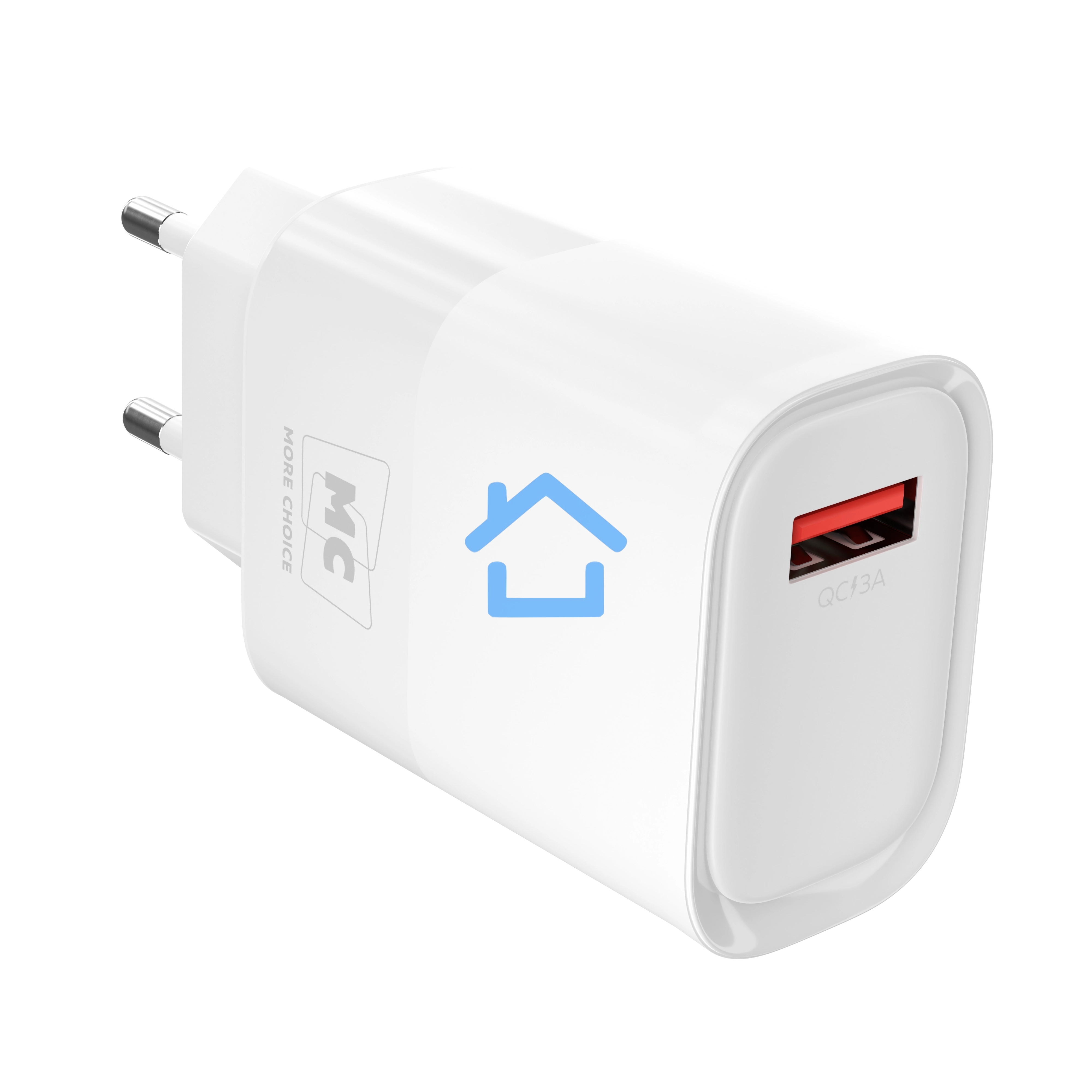 Зарядное устройство MORE CHOICE (4620202553423) NC09m 1USB 3.0A QC3.0 15W, белый