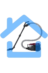 Пылесос Samsung VC18M31A0HP бордовый/черный, 380/1800 Вт, уборка сухая, пылесборник контейнер 2 л