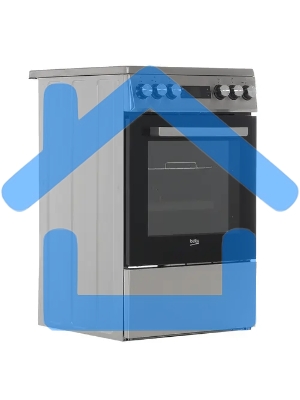 Плита электрическая Beko FSM57300GX черный, конфорок 4 шт, духовка 55 л, 50 см x 85 см x 60 см