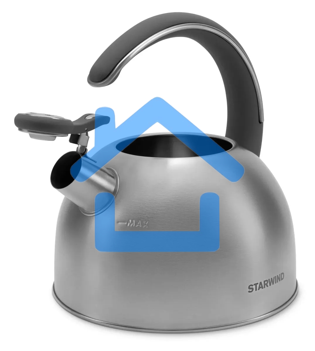 Чайник для плиты Starwind Chef Family 2.8л, серебристый, металлический (SW-CH1106)