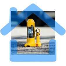 Домкрат бутылочный гидравлический Deli DQ71002 макс.грузоподъемность 2 т