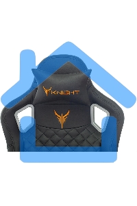 Кресло игровое Knight TITAN черный ромбик эко.кожа с подголов. крестовина металл