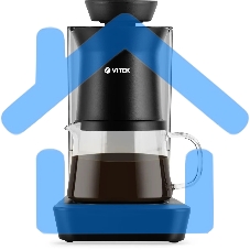 Кофеварка капельная Vitek Metropolis VT-8381 MC черный, исп. кофе - молотый, 0.54 л, 680 Вт.