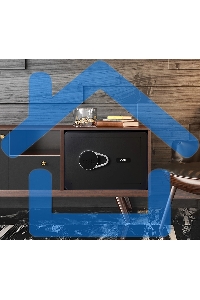 Сейф Deli ET540 350x 250x 250 мм, кодовый электронный/ключевой, черный