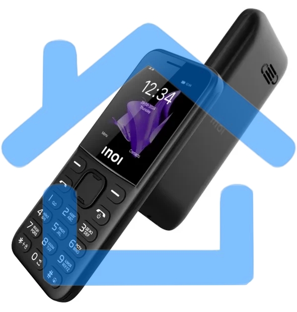 Мобильный телефон INOI 140 Classic Lite 4G черный