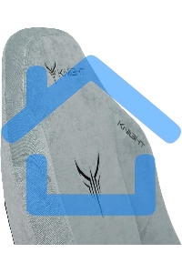 Кресло игровое Бюрократ Knight N1 Fabric серо-голубой Light-28 с подголов. крестовина металл