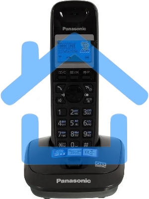 Телефон беспроводной (DECT) Panasonic KX-TG2521RUT (титан) АОН, Caller ID,спикерфон,голосовой АОН,полифония,цифровой автоответчик