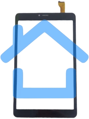 Сенсорное стекло (тачскрин) для BQ-8067L Hornet Plus, черное