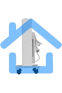 Конвектор Denzel XCE-1000 белый, 1000 Вт, 15 м2, термостат