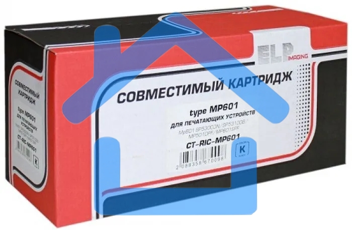 Картридж лазерный ELP type MP601 черный (25000 стр.) с бункером и чипом для Ricoh SP5300DN/SP5310DB/MP501DPF/MP601SPF