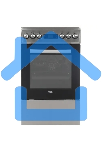 Плита электрическая Beko FSM57300GX черный, конфорок 4 шт, духовка 55 л, 50 см x 85 см x 60 см