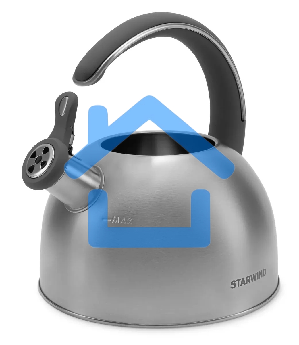 Чайник для плиты Starwind Chef Family 2.8л, серебристый, металлический (SW-CH1106)