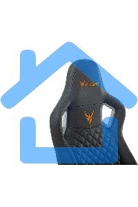 Кресло игровое Knight TITAN черный ромбик эко.кожа с подголов. крестовина металл